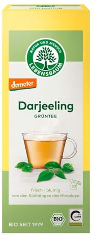 Lebensbaum, Demeter Grüntee Darjeeling, 20Btl