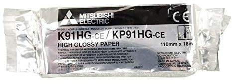 Mitsubishi KP91HG-CE Thermorolle (4) 110mmx18m Kern 12mm Rolle, 110mm x 18m