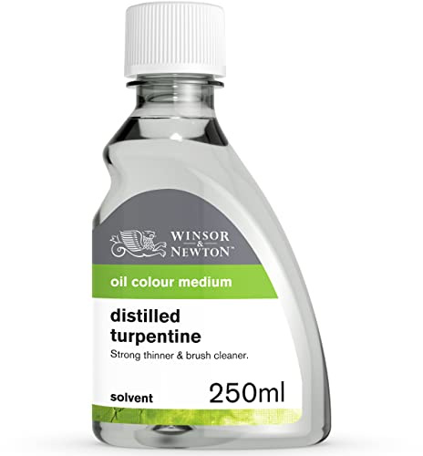 Winsor & Newton Distilled Turpentine, 250ml (8.4-oz) Bottle
