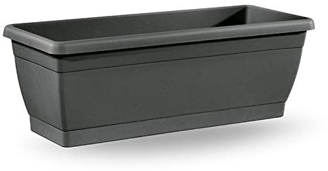 VECA Roxanne - Fioriera con vassoio incluso ANTRACITE