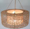 GURU SHOP Deckenlampe/Deckenleuchte, in Bali Handgemacht aus Naturmaterial, Rattan, Sisal - Modell Simba, Synthetisch, 20x50x50 cm