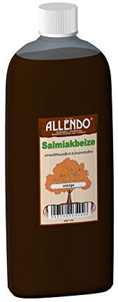 Salmiakbeize Buntfarbe inkl. 1x Pinsel für beizen zum Auftragen (1000 ml orange)