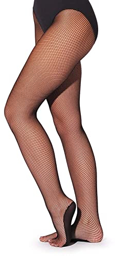 Capezio- Lot de 3 - Professional Fishnet Seamless Tight Collants Femme - Noir - XL