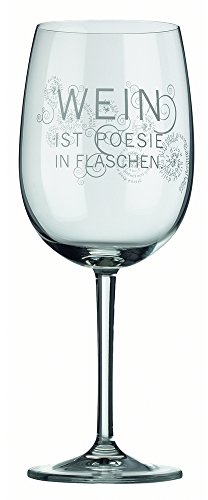 Räder Rotweinglas Wein ist Poesie in Flaschen