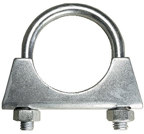 AllTrade Direct 2 x Exhaust Clamp U Bolt 76mm 3” Car Repair Universal BZP Pipe Fitting Clip