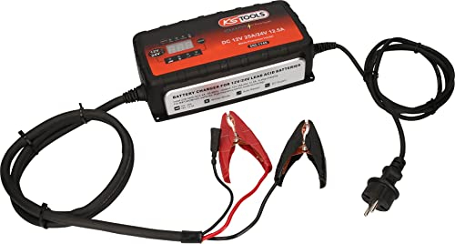 KS Tools 550.1745 12V + 24V Smartcharger Hochfrequenz-Batterieladegerät 25A/12, 5A