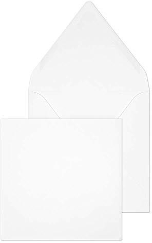 Blake Purely Everyday ENV2255 quadratischer Briefumschläge Naßklebung Weiß 155 x 155 mm - 90g/m² | 500 Stück