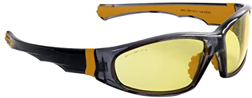 Eagle EAYEY - Gafas de protección laboral con lentes de policarbonato de alta visibilidad