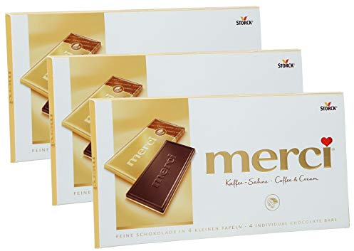 merci Tafel Kaffee-Sahne, 3er Set (3 x 100g Tafeln)