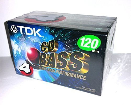 TDK CD Schwere Bass-Performance 120 Minuten Audio Kassetten – 4 Pack