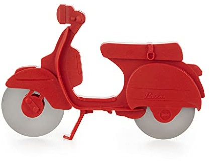 balvi Pizzaschneider Scooter Farbe Rot ABS-Kunststoff/Edelstahl