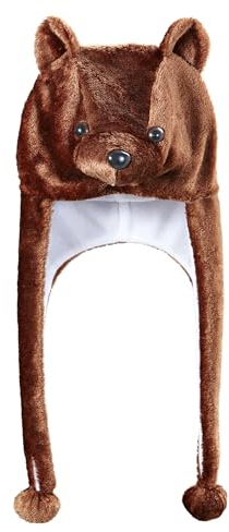 W WIDMANN MILANO Party Fashion - casquette d'animal, Party Animals, chapeau en tissu, chapeau en peluche, costume d'animal