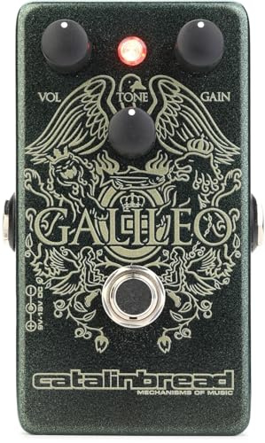 Catalinbread Galileo Treble Boost Overdrive Pedal - Premium Guitar Effect Pedal with Volume, Tone, and Gain Controls for Ultimate Sound Shaping & Classic Overdrive Tone