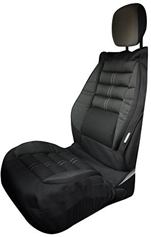 Kine Travel 169822 Voiture Couvre-Siège Ergonomique Confort Intégral - approuvé par un Kinésithérapeute, Noir