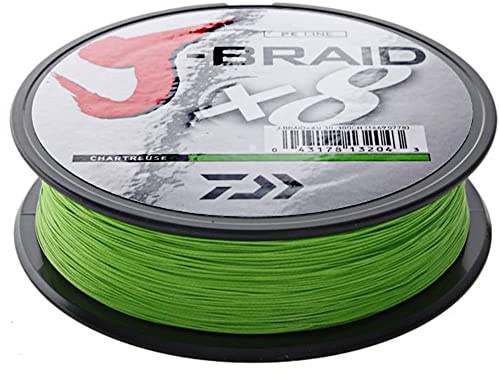 Daiwa J-Braid 8 Braid 0,28 mm, 26,5 kg/58 lbs, 150 m Chartreuse (Doppelstück)