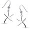 MATERIA Seestern Ohrringe Silber 925 MARE - Stern Ohrhänger Damen rhodiniert inkl. Schmuck Box #SO-18