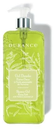 Durance Verbena Marseille Shower Gel 750ml - Body Wash With Almond & Olive Oils - Gently Cleanses, Hydrates & Softens Skin - Vegan Friendly