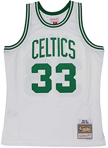 Mitchell & Ness NBA Boston Celtics 1985-86 Swingman 2.0 Larry Bird Trikot Herren weiß/grün, XL
