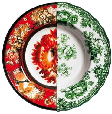 Seletti Assiette creuse en porcelaine Ø 25,4 H.4,2 Hybrid-Cecilia