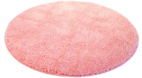 Kinzler J-10001/103 Rose Badematte, Mikrofaser, 90 cm rund