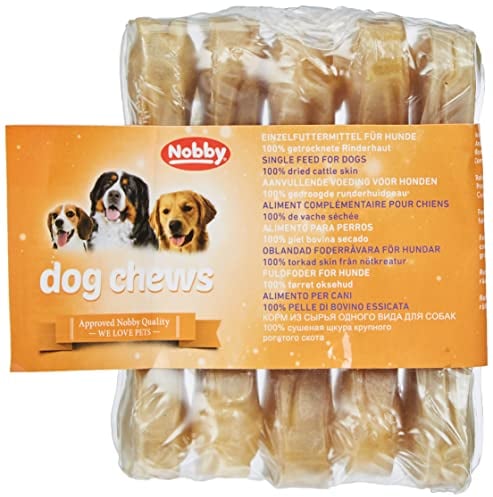 Nobby Kauknochen gepresst, 1 Packung (5 x 40 g), 11,5 cm