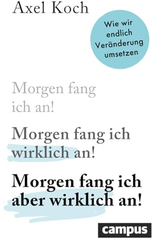 Morgen fang ich aber wirklich an!: Wie wir endlich Veränderung umsetzen
