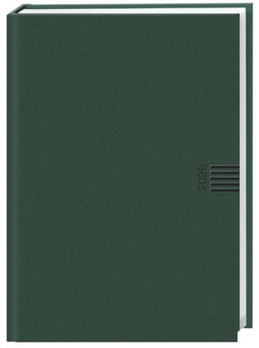 Tages-Cheftimer A5, grün 2026: Grüner Terminkalender mit Tageskalender. Buch-Kalender mit Lesebändchen und Eckperforation. Wattierter Taschenkalender zum Planen von Terminen. (Kalenderbücher Heye)