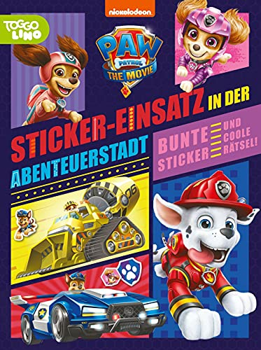 PAW Patrol - Der Kinofilm: Stickerbuch: Bunte Sticker und coole Rätsel zum PAW-Patrol-Kinofilm | (ab 3 Jahren)