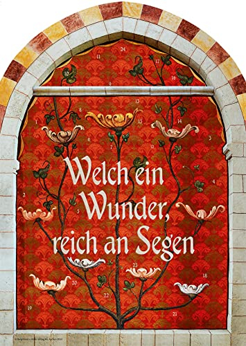 Welch ein Wunder, reich an Segen: Fensterbild-Adventskalender mit Begleitheft