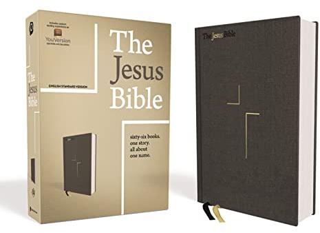 The Jesus Bible, ESV Edition, Cloth over Board, Gray