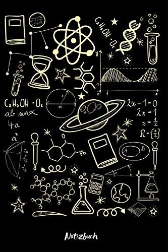 Notizbuch: DIN A5 Format (6x9 Inch) I Notizbuch für Wissenschaftler I 120 Seiten kariert I Cover Matt I Skizzen I Journal I Notizblock für Studenten & ... I I Zeichenheft für Physik, Mathe und Chemie