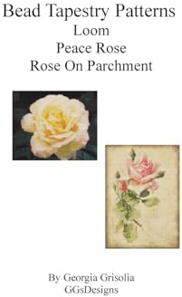 Bead Tapestry Patterns loom Peace Rose Rose On Parchment