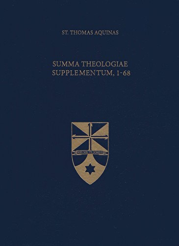 Summa Theologiae Supplementum 1-68: 21 (Latin-English Opera Omnia)
