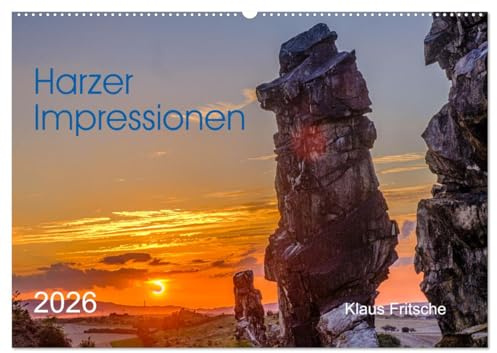 Harzer Impressionen - Natur, Kultur und Geschichte (Wandkalender 2026 DIN A2 quer), CALVENDO Monatskalender