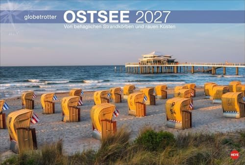 Ostsee Globetrotter Kalender 2027 - Von behaglichen Strandkörben und rauen Küsten: Ostsee-Küste im großformatigen Fotokalender. Dekorativer Wandkalender für Urlaubsfeeling zu Hause.