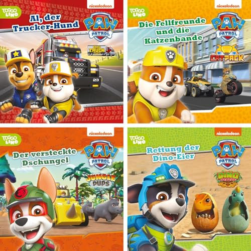 4er-Set Maxi-Mini 49: PAW Patrol: 4 Vorlesegeschichten mit den Fellfreunden | TV-Folgen im Mitnahmeformat spannend nacherzählt für Kinder ab 3 Jahren (Nelson Maxi-Mini)