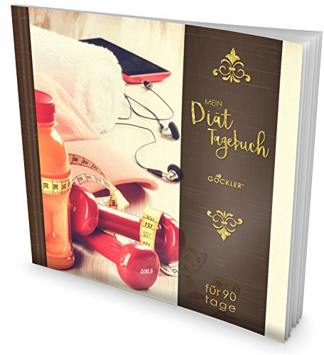 GOCKLER® Diät-Tagebuch: Das 90 Tage Abnehmtagebuch zum Ausfüllen • Professionell gestaltet, Softcover mit glänzendem Finish • Motiv „Ready to go“ • Ein Ernährungstagebuch zum Abnehmen