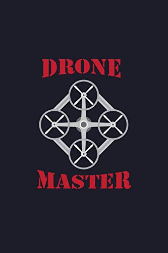 Drone Master: Blank 5x5 grid squared engineering graph paper journal to write in - quadrille coordinate notebook for math and science students