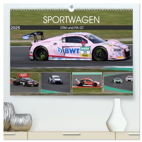 SPORTWAGEN DTM und FIA GT (hochwertiger Premium Wandkalender 2025 DIN A2 quer), Kunstdruck in Hochglanz