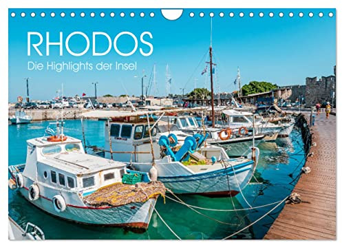 Rhodos - Die Highlights der Insel (Wandkalender 2026 DIN A4 quer), CALVENDO Monatskalender: Die beliebtesten Orte der griechischen Insel Rhodos (CALVENDO Orte)