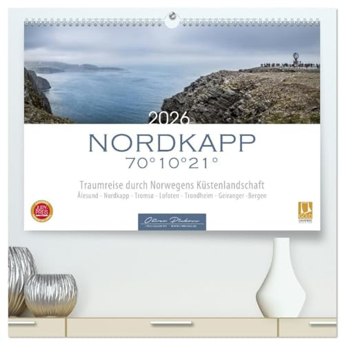 Nordkapp - Norwegens Küstenlandschaft (hochwertiger Premium Wandkalender 2026 DIN A2 quer), Kunstdruck in Hochglanz: 12 eindrucksvolle Motive von ... und Landschaften. (CALVENDO Orte)