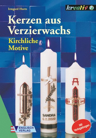 Kerzen aus Verzierwachs. Kirchliche Motive