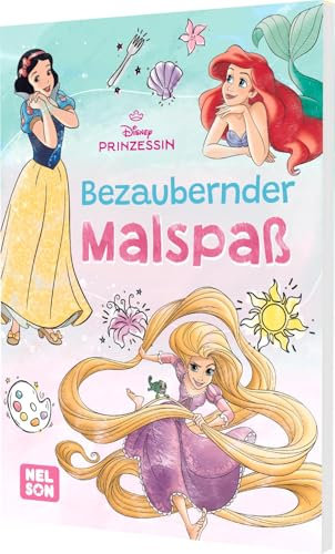 Disney Prinzessin: Bezaubernder Malspaß: Mehr als 60 Ausmalbilder | Malblock für Kinder ab 4 Jahren