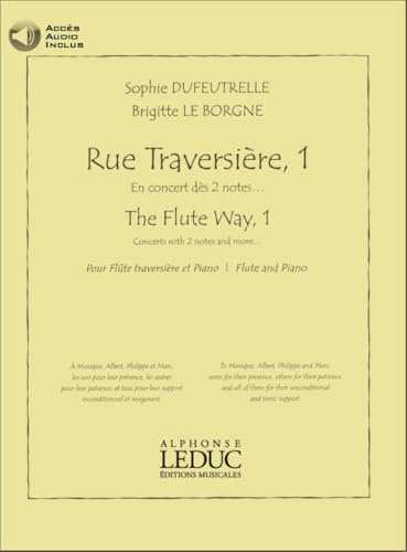 Sophie dufeutrelle et brigitte leborgne - rue traversiere, methode pour flute (vol. 1, avec cd)