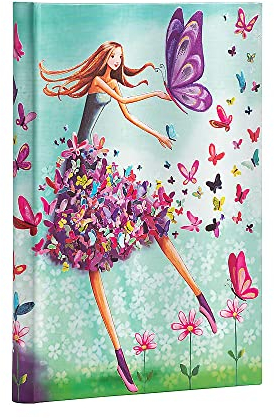 Summer Butterflies Lined Hardcover Journal: Hardcover, 120 gsm, ribbon marker, pouch, elastic closure (Mila Marquis Collection)
