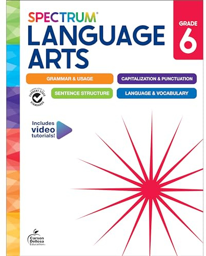Spectrum Language Arts Workbook, Grade 6