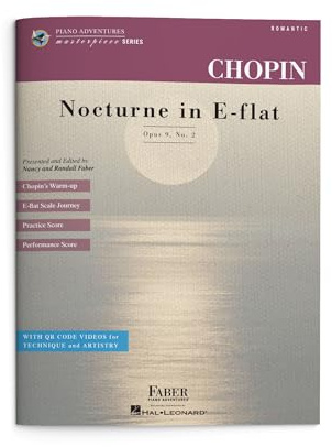 Chopin: Nocturne in E-flat Major, Op. 9 No. 2 - Piano Adventures Masterpiece Series Book with Online Videos | Piano Sheet Music | Practice and Performance Scores with QR Video Demonstrations
