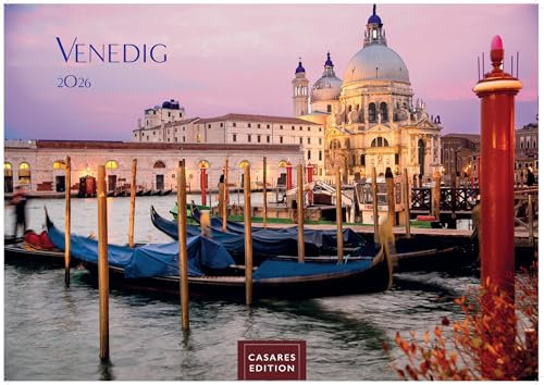 Venedig Kalender 2026 35x50cm – Wandkalender mit atemberaubenden Fotos der Lagune, Gondeln & historischen Sehenswürdigkeiten | Kalender für Kunst- und Reiseenthusiasten