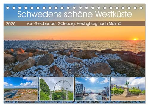 Schwedens schöne Westküste (Tischkalender 2026 DIN A5 quer), CALVENDO Monatskalender: Beeindruckende Impressionen an der Westküste in Schweden (CALVENDO Orte)