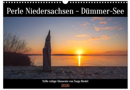 Perle Niedersachsen - Dümmer-See (Wandkalender 2026 DIN A3 quer), CALVENDO Monatskalender: 12 Malerische Natur Momente am Dümmer-See zur blauen Stunde (CALVENDO Orte)